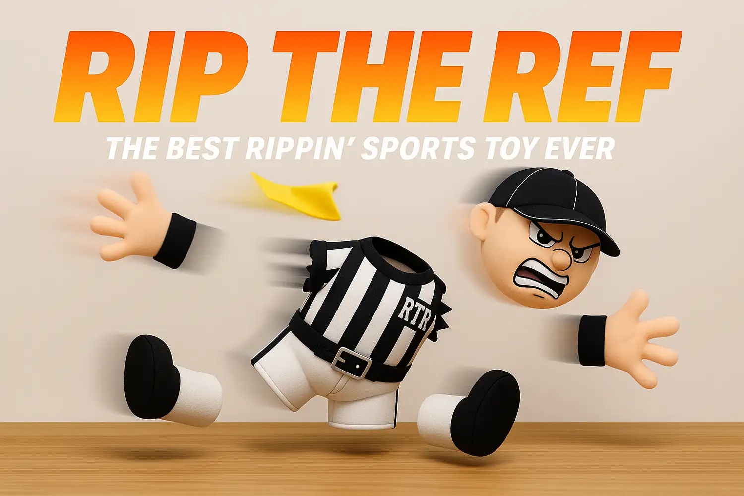 Rip The Ref plush separated pieces